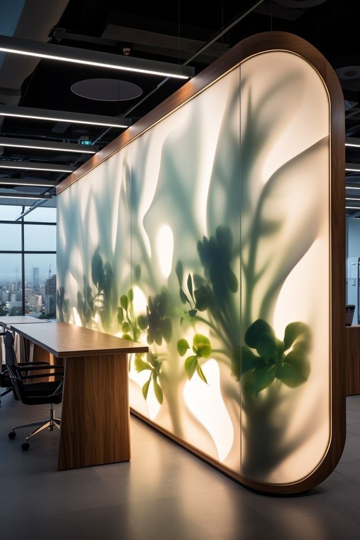Artisan Botanical Backlit Display Cabinet