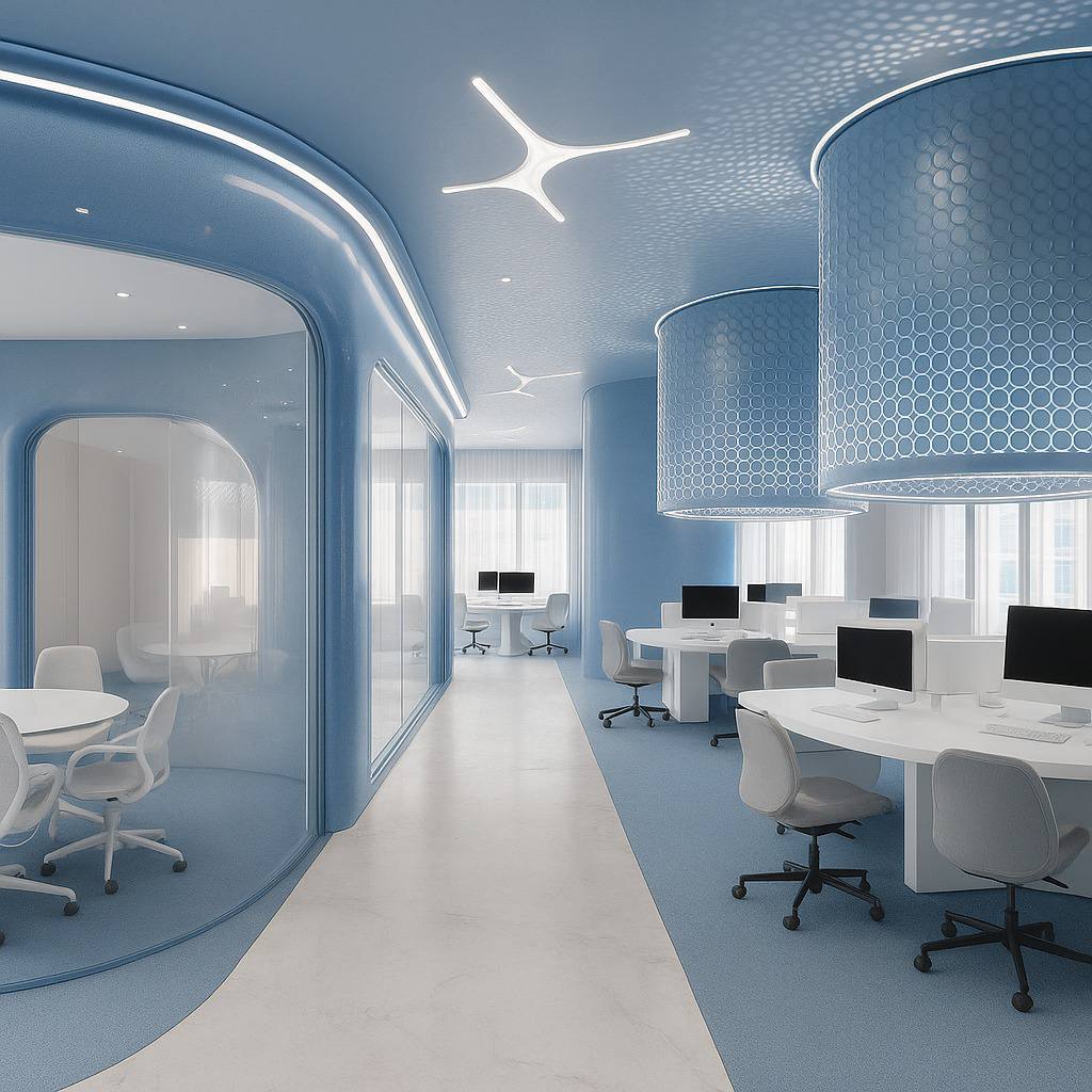 Collaborative Workstation Pods Assembly